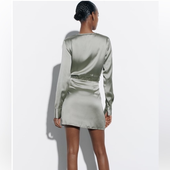 [ ₹1400 ] Zara Satin Dress - Picture 6 of 7